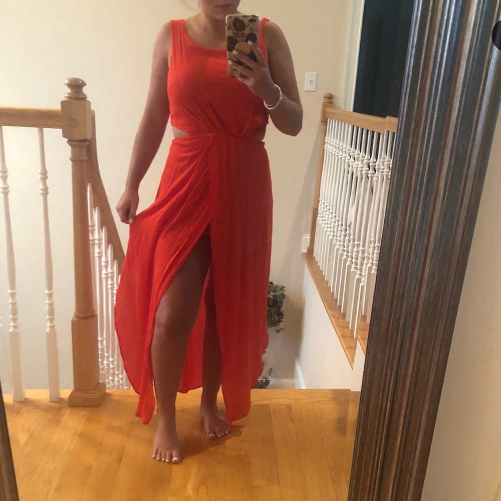 Red Maxi Dress XS